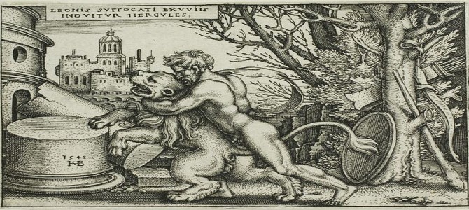 Herakles and The Nemian Lion